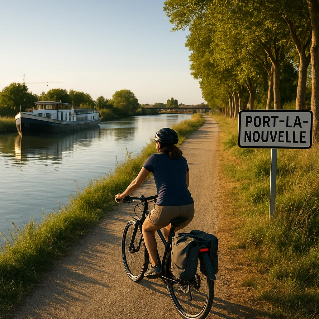port la nouvelle canal du midi a velo